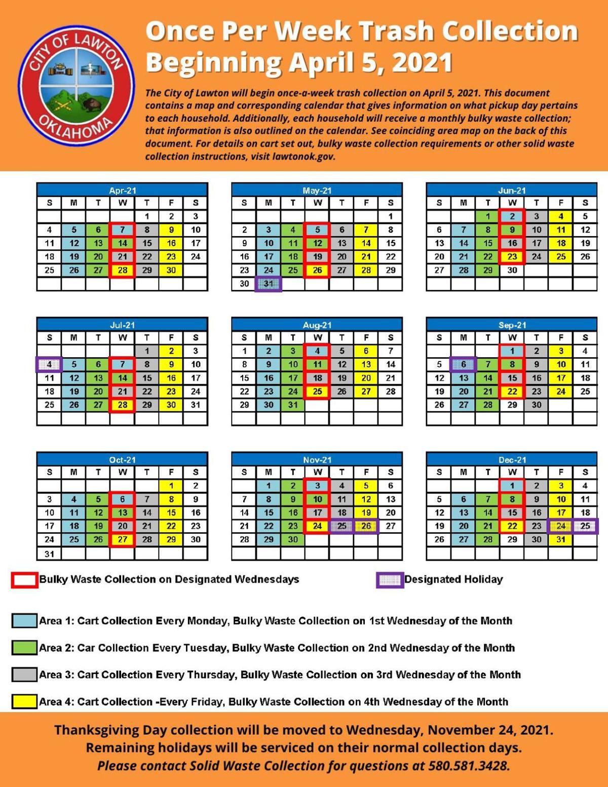 Bulk pickup calendar News Bulk pickup calendar News