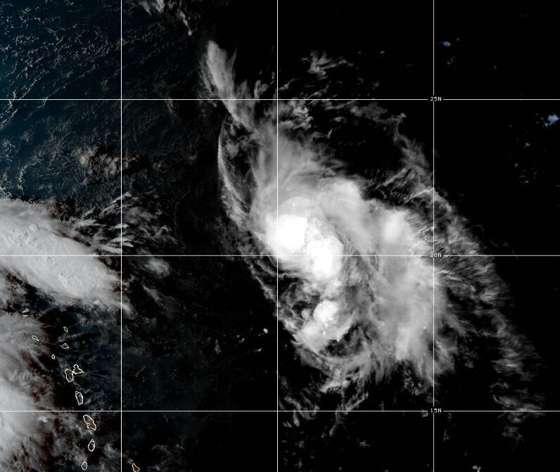 Tropical Storm Humberto forms in the Atlantic as Hurricane Gabrielle ...
