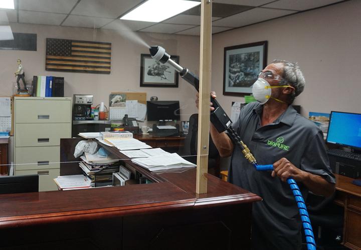 Disinfecting the Court House