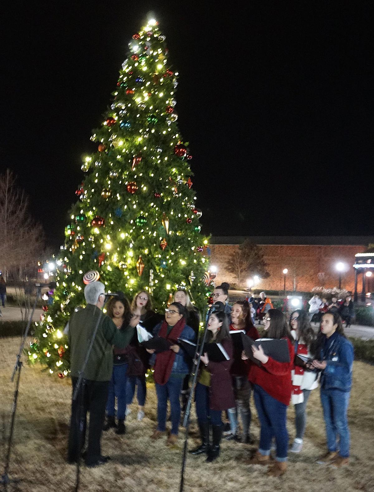 Cameron University Christmas tree lighting 2019