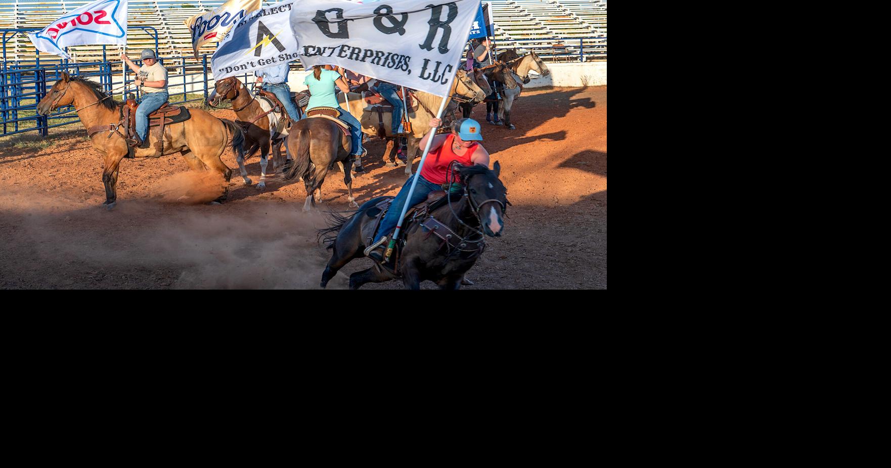 Lawton Rangers Rodeo flag carrier tryouts