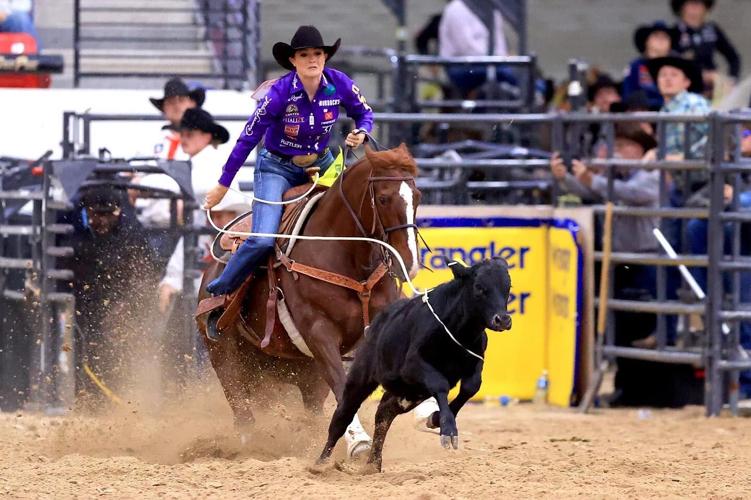 Shelby BoisjoliMeged wins National Finals Breakaway Roping Title