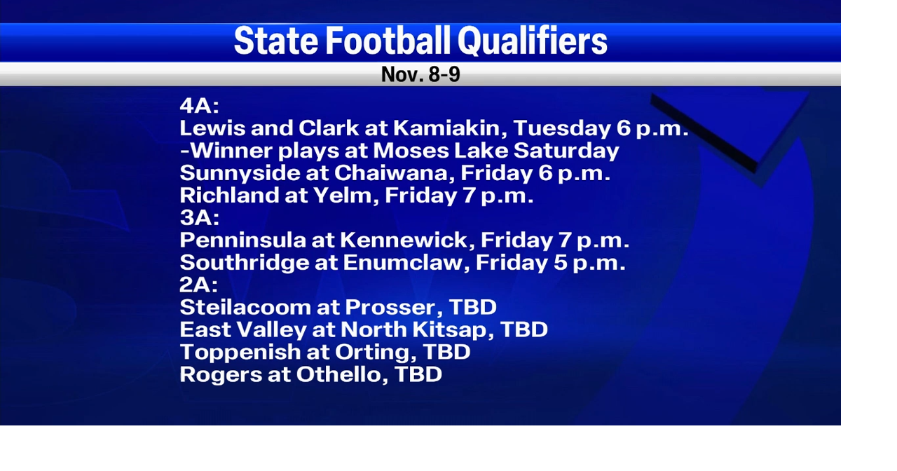State football qualifying games announced