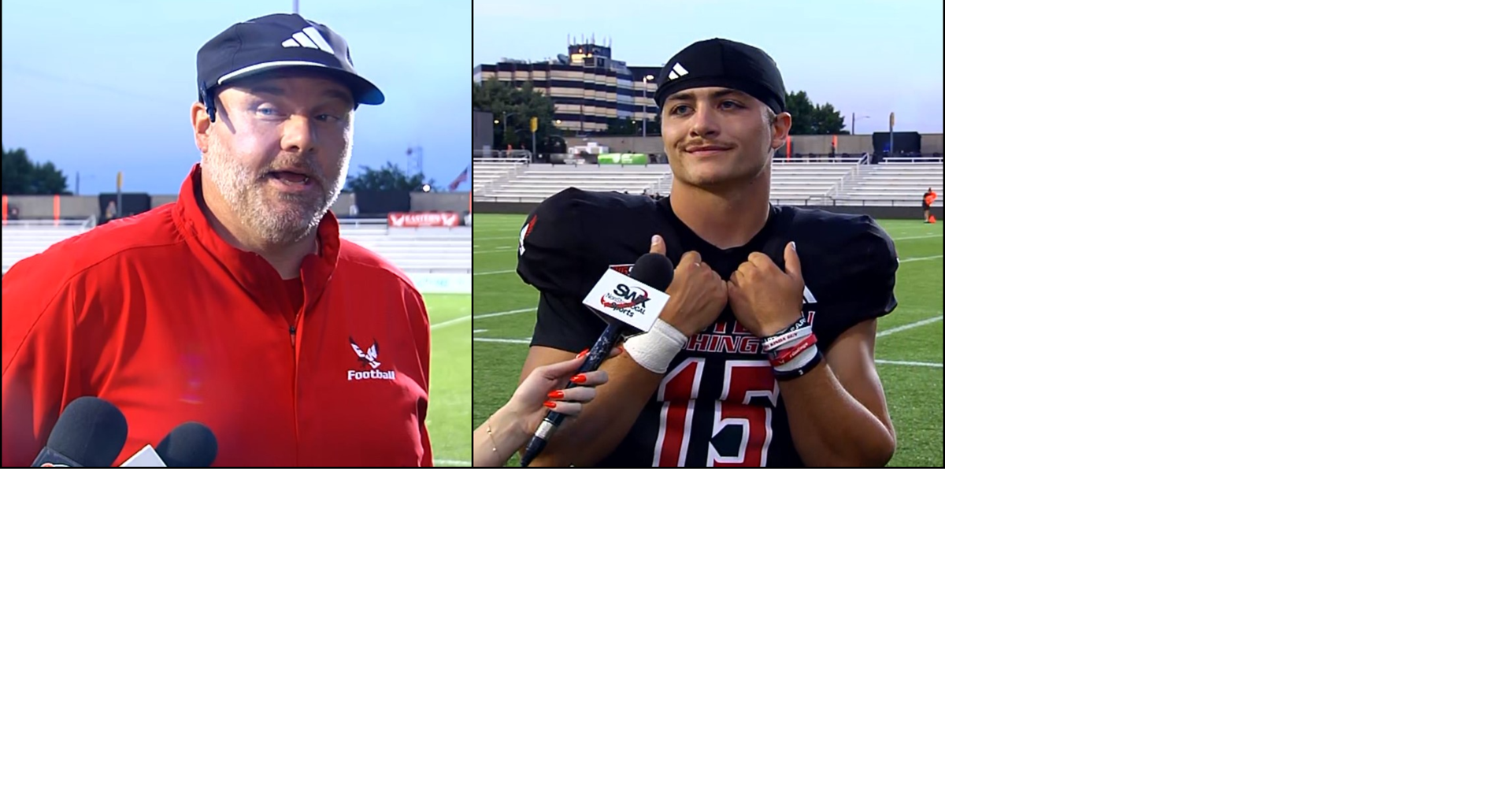 WATCH: EWU Football Coach Aaron Best, QB Jared Taylor talk first camp ...