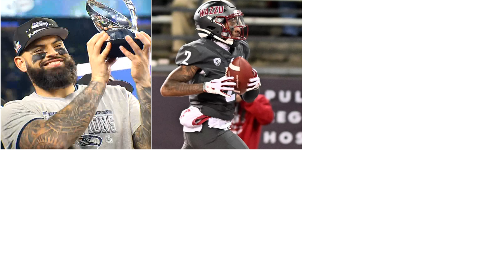 "The Palouse produces": Washington State's Abe Lucas, Kyle Williams face off at Super Bowl LX