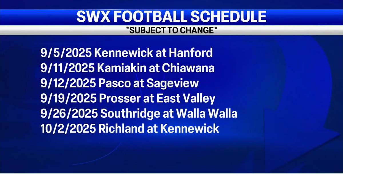 SWX 2025 football broadcast schedule | High School | swxlocalsports.com