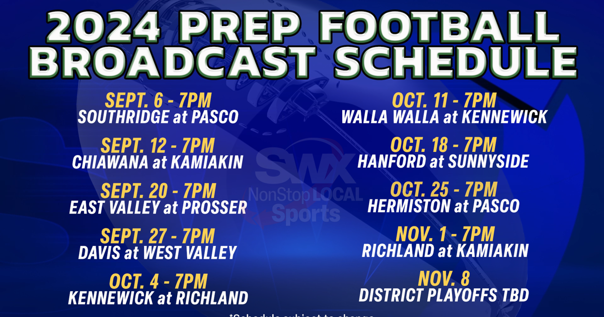 SWX Announces High School Football Broadcast Schedule SWX Tri Cities swx-announces-high-school-football-broadcast-schedule-swx-tri-cities