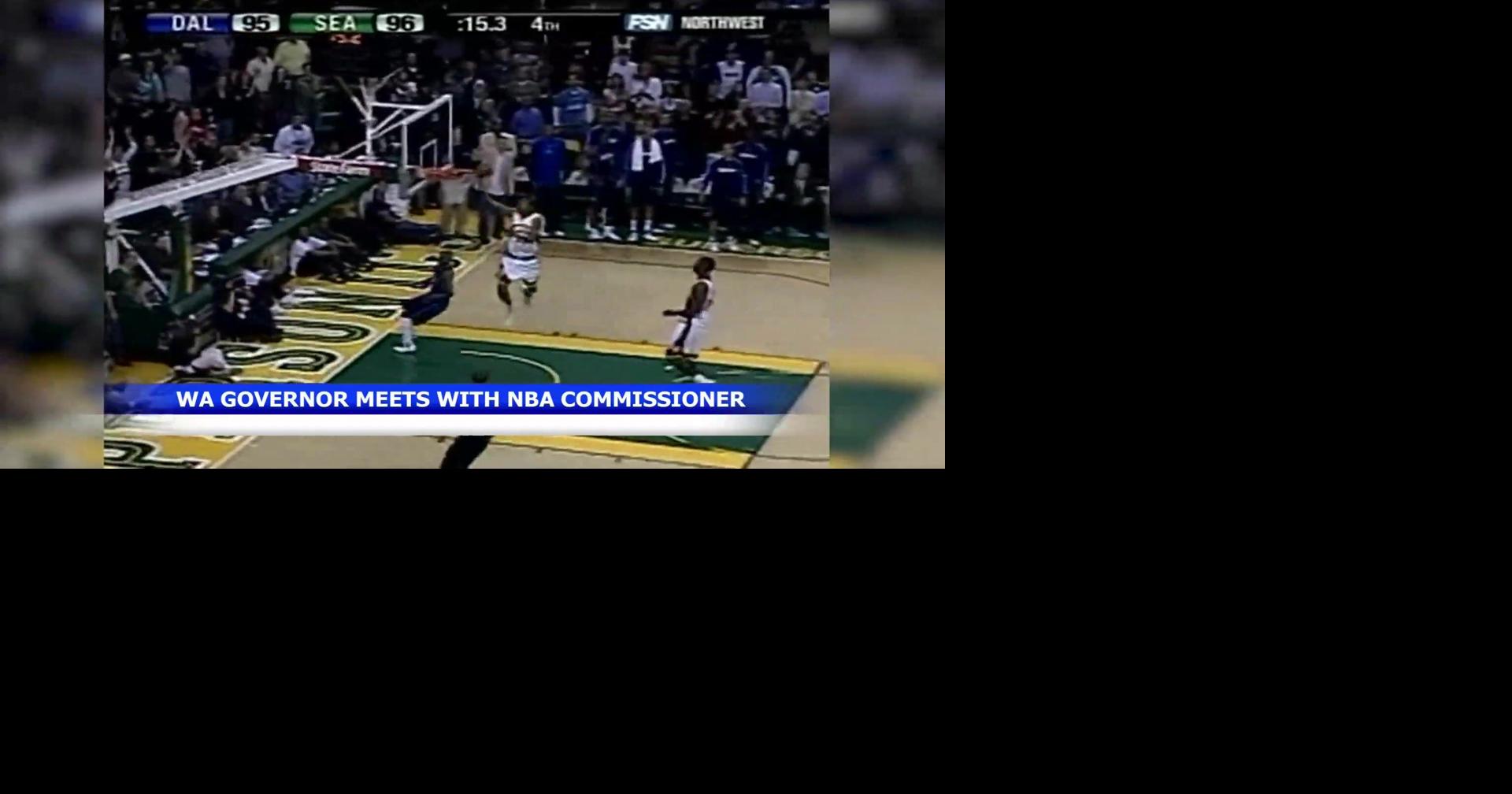 Seattle Sonics Return? Washington governor meets with NBA Commissioner Adam Silver