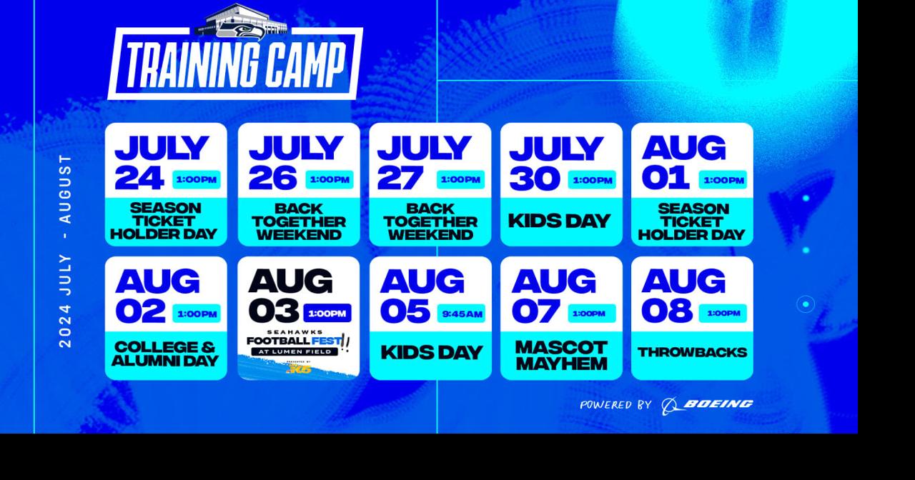 Seahawks Release Training Camp Info | Tri-Cities/ Yakima Pro Sports ...
