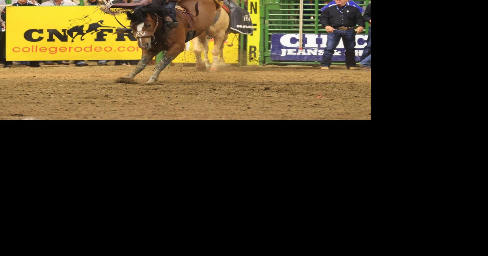 Columbus cowboy Weston Timberman wins second bareback CNFR championship ...