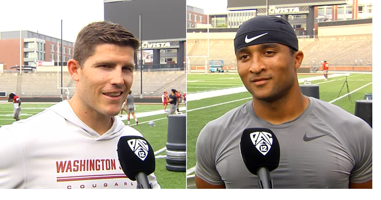 Caden Pinnick's first media availability as QB1 for Washington State + Kirby Moore | WATCH