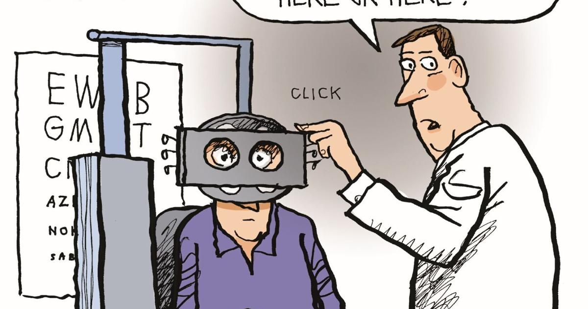 Vision Report. Cartoon Editorial Cartoon: Vision Check | Editorial | syvnews.com