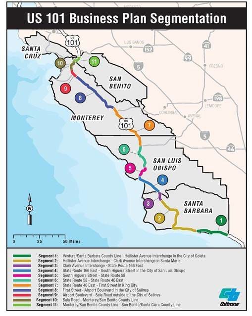 Caltrans District 10 Map Caltrans District 5 Hosting Series Of Presentations About Hwy 101 Business  Plan | Local News | Syvnews.com