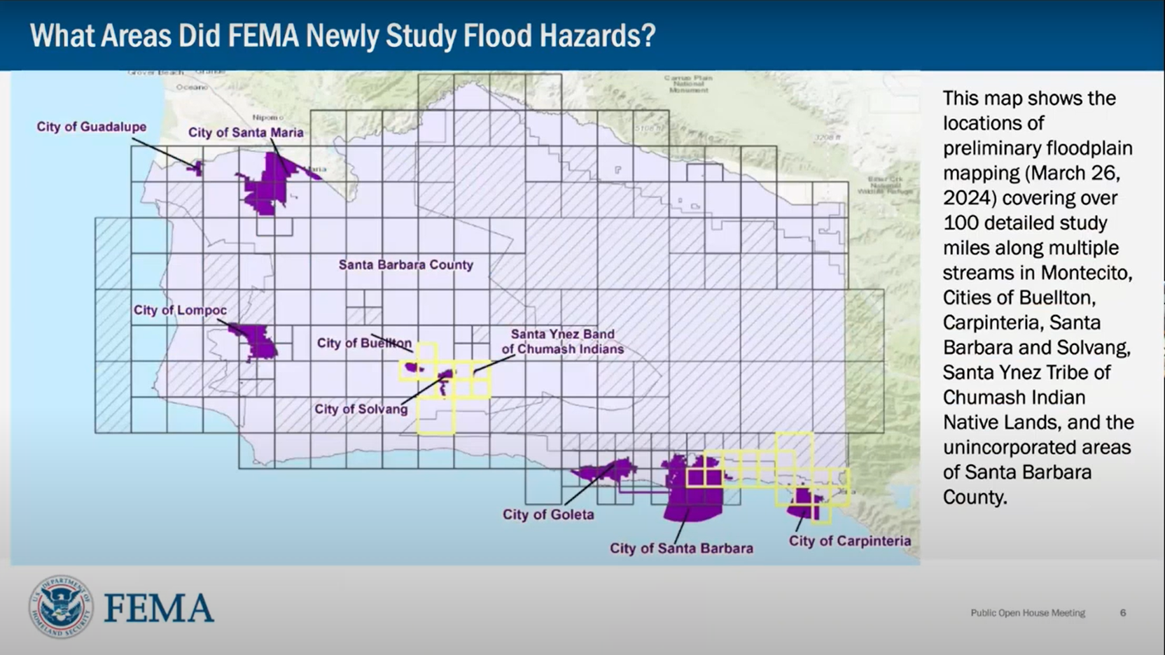 Updated FEMA Flood Hazard Maps Could Affect Some Santa Ynez Valley 