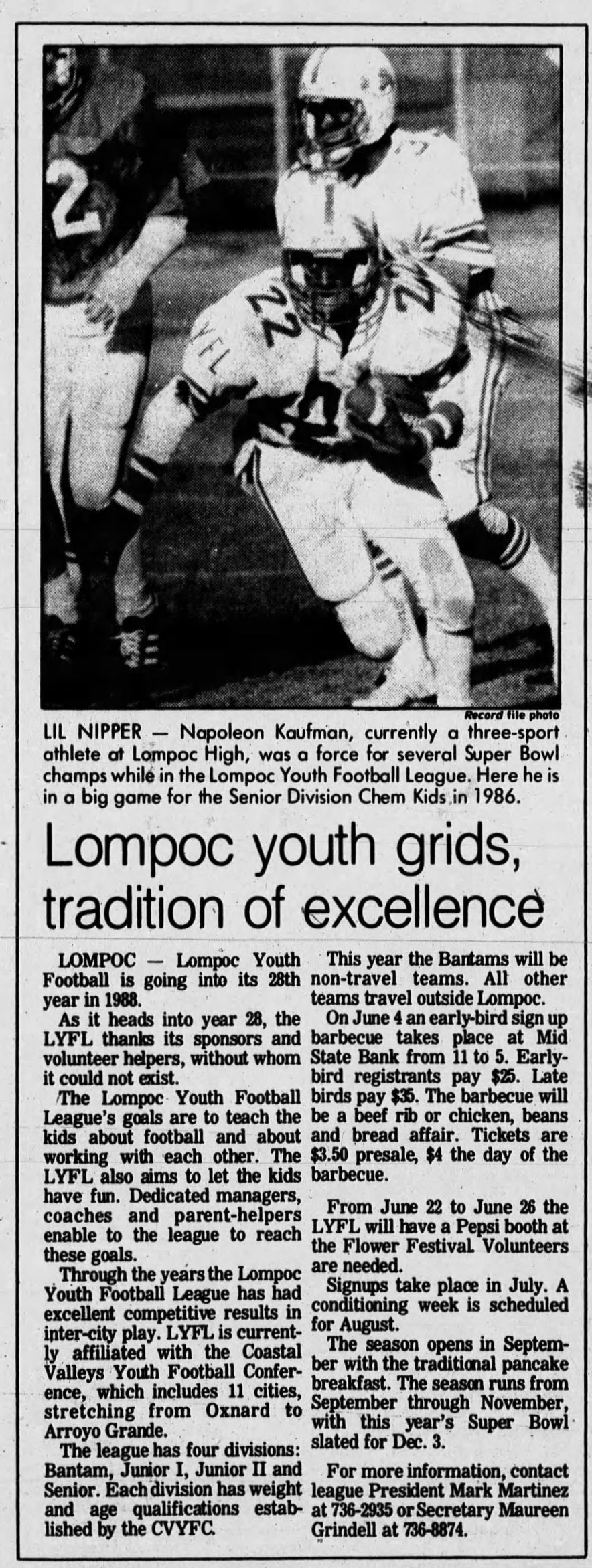 From the Vault: Recounting Napoleon Kaufman's days in Lompoc, Football