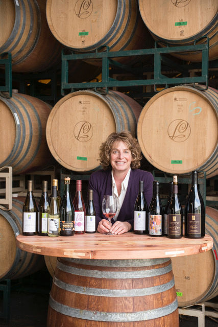 Vintner and winemaker Kathy Joseph in the Fiddlehead Winery