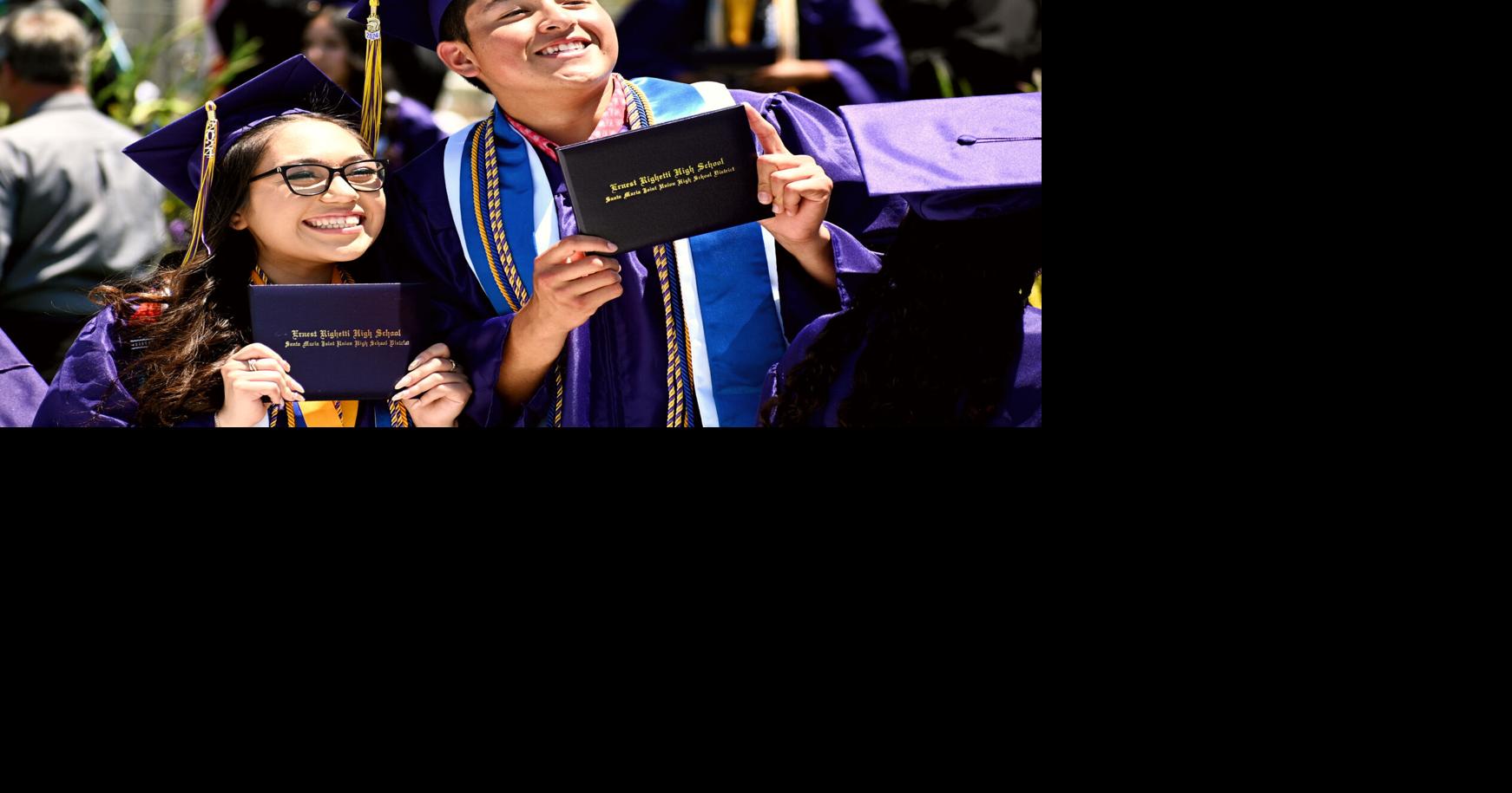 Righetti High School holds 60th commencement ceremony Thursday in Santa ...