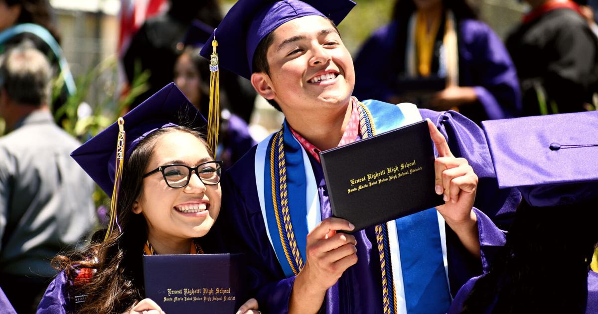 Righetti High School holds 60th commencement ceremony Thursday in Santa ...