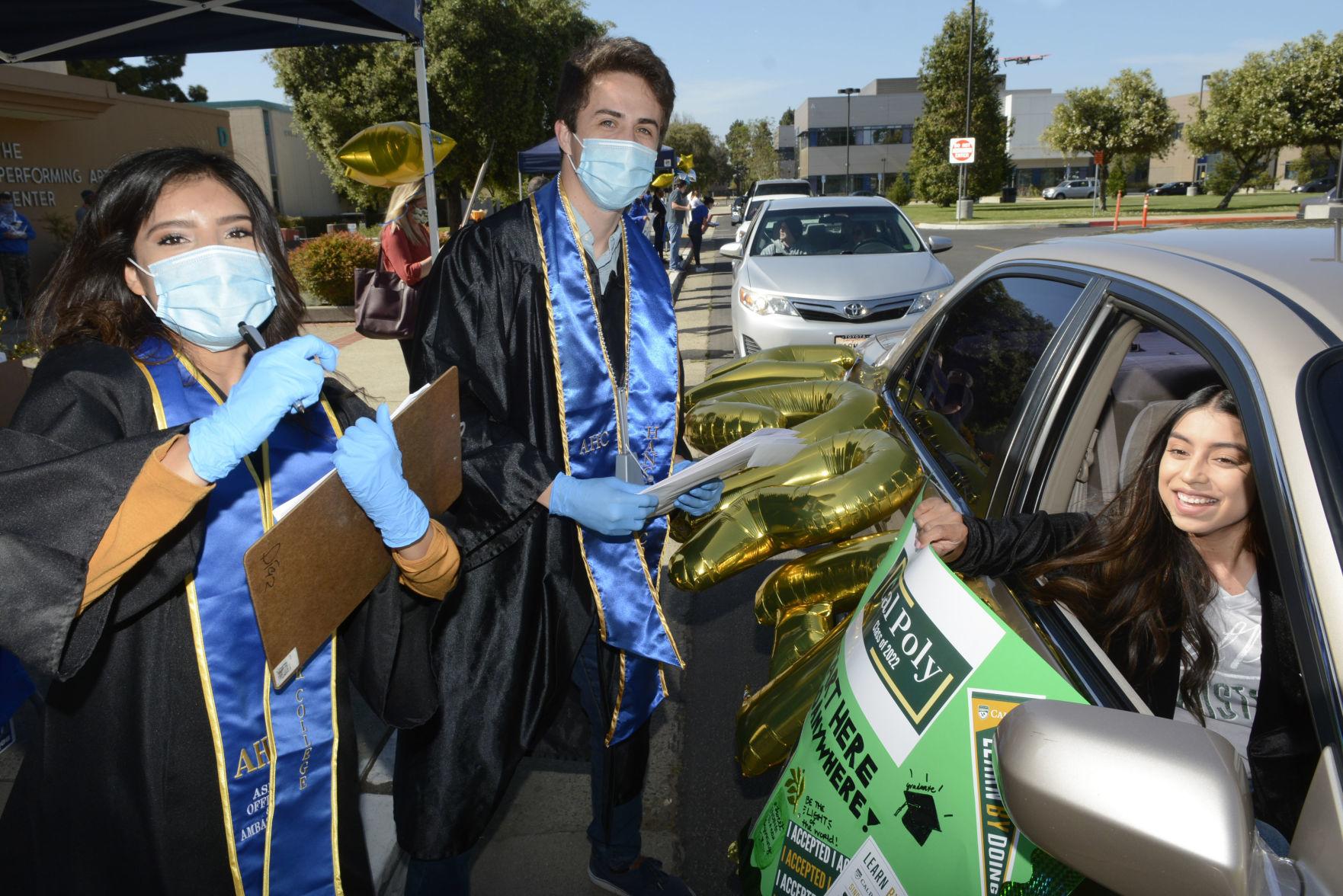 Hancock transfer graduates given drivethrough honors Education