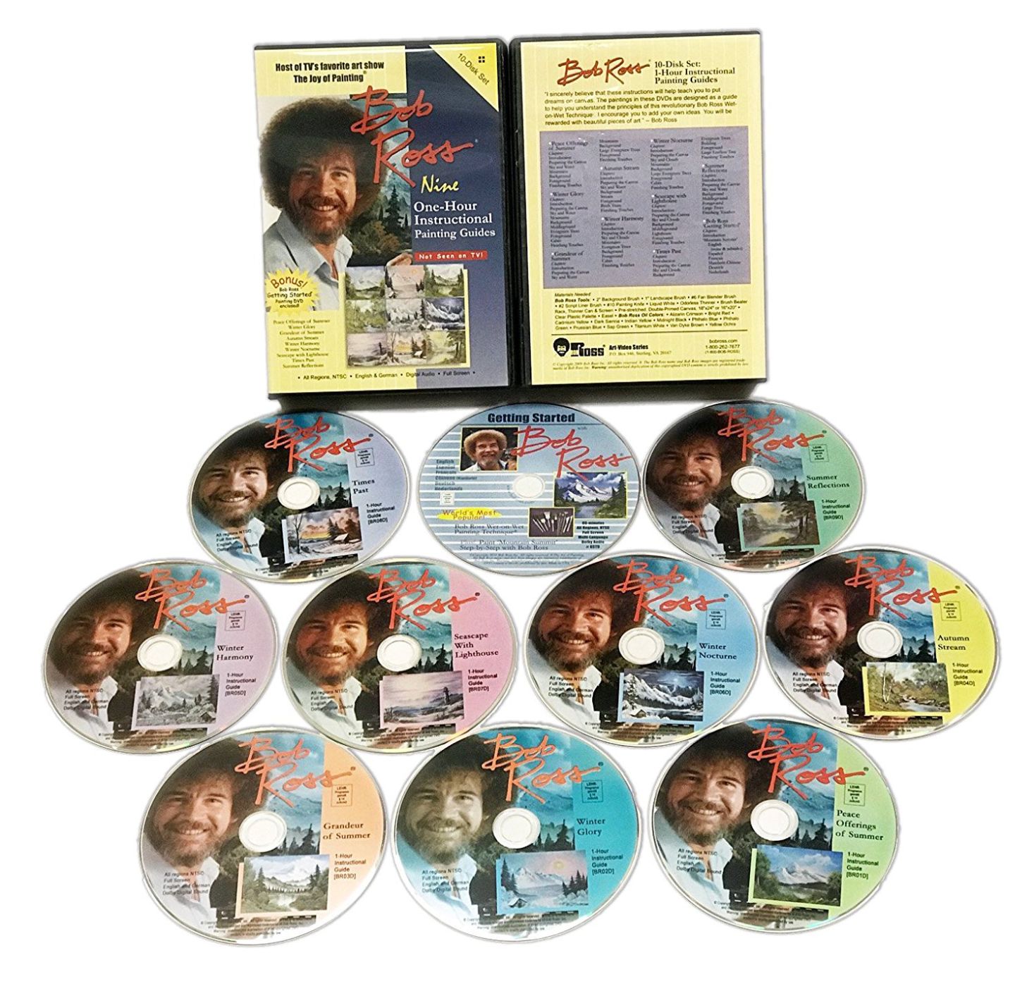 【美品】ボブロスTHE JOY OF PAINTING 決定版DVD BOX 1 Amazon.co.jp: ボブ・ロス THE JOY OF PAINTING1DVD-BOX : ボブ