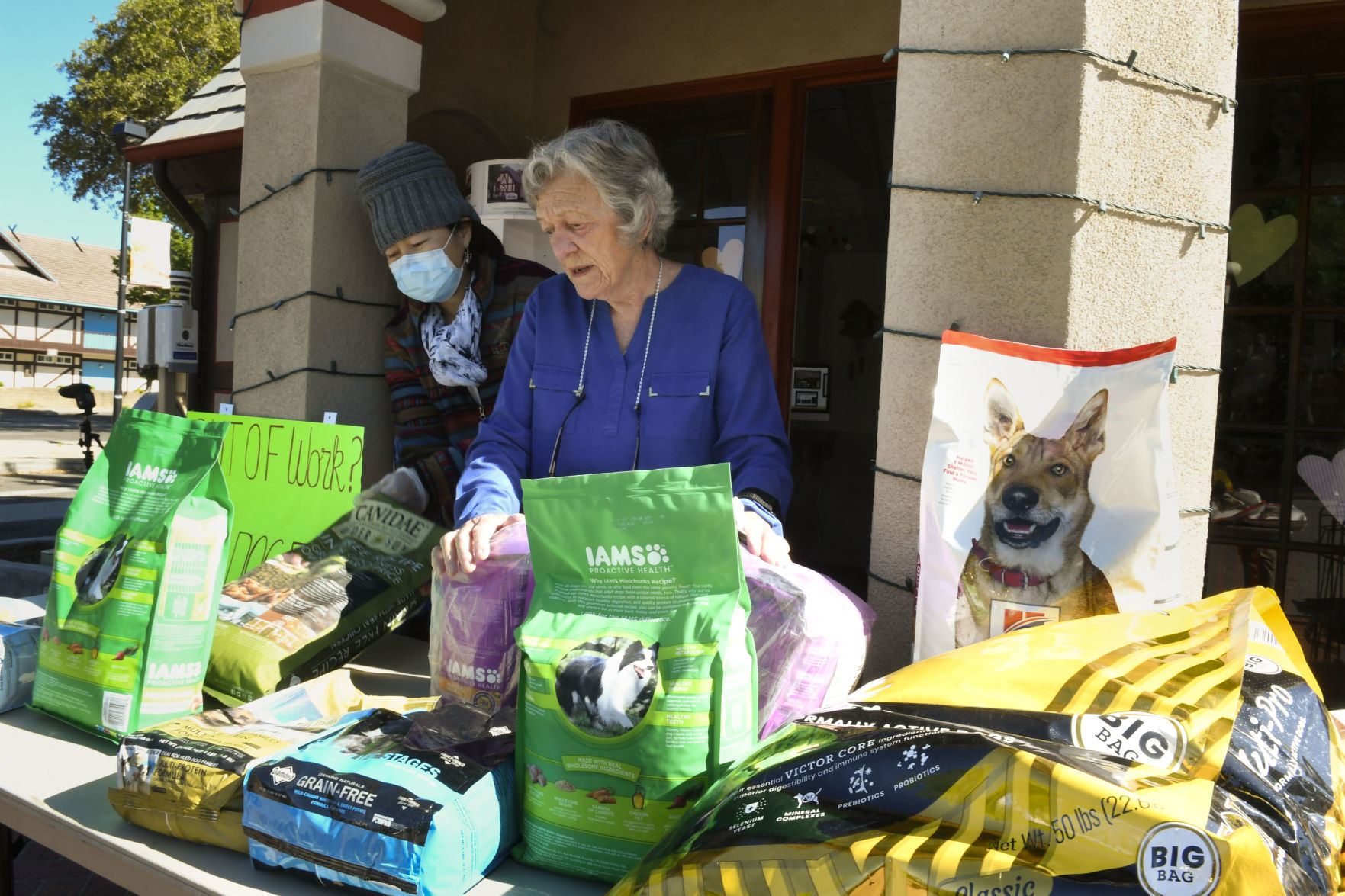 Puppy love Dogs won t go hungry if 85 year old Solvang resident