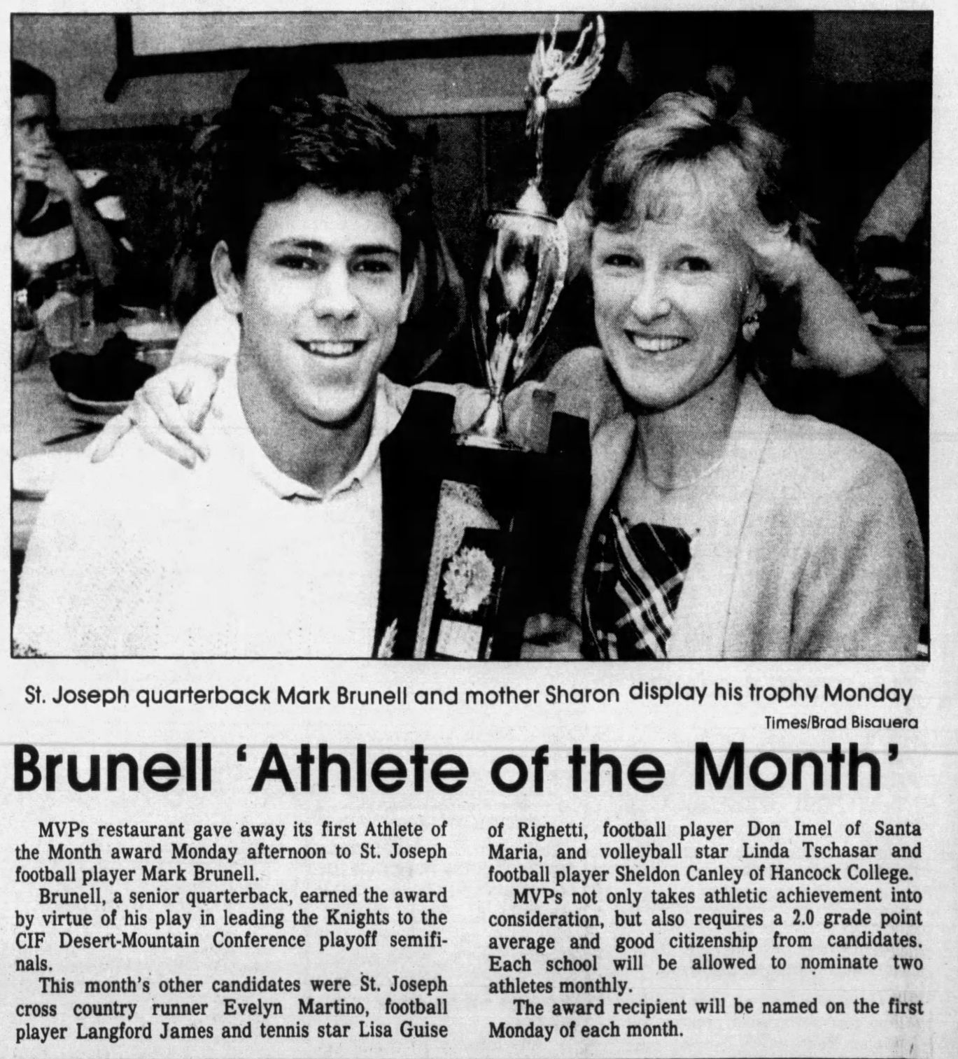 From the Vault: Mark Brunell's journey from St. Joseph to the Rose