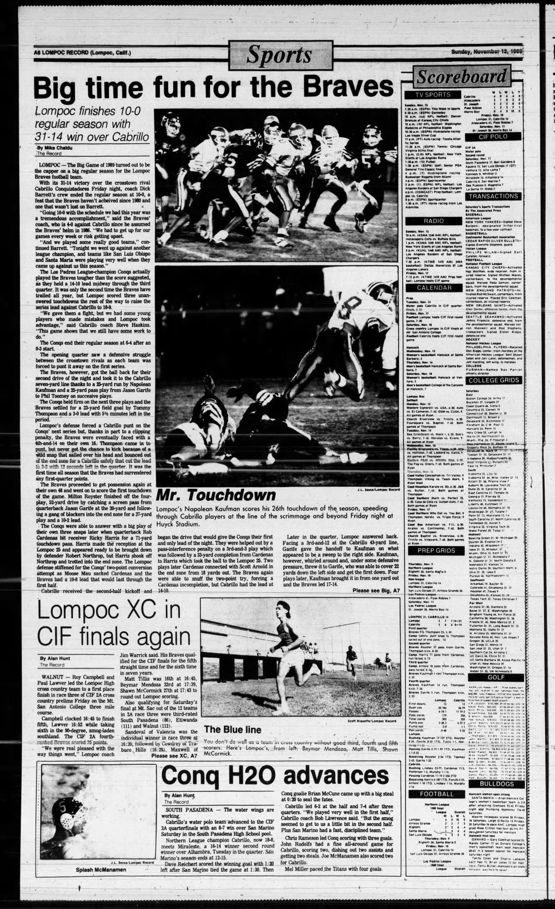 From the Vault: Recounting Napoleon Kaufman's days in Lompoc, Football