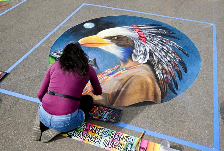 Lompoc Chalks Festival covers airport grounds in kaleidoscope of color