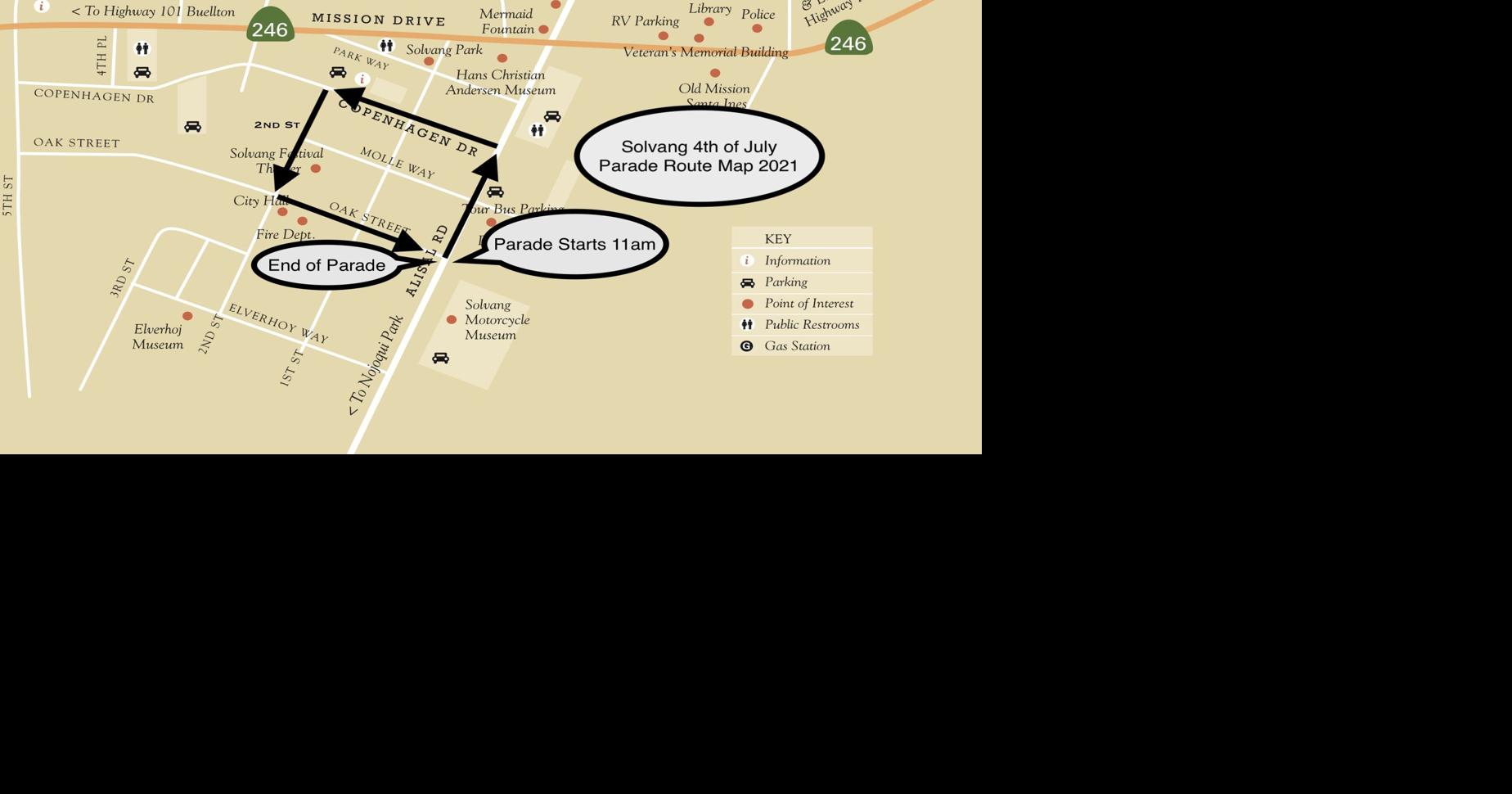 Solvang Fourth of July parade route announced for Sunday; entry