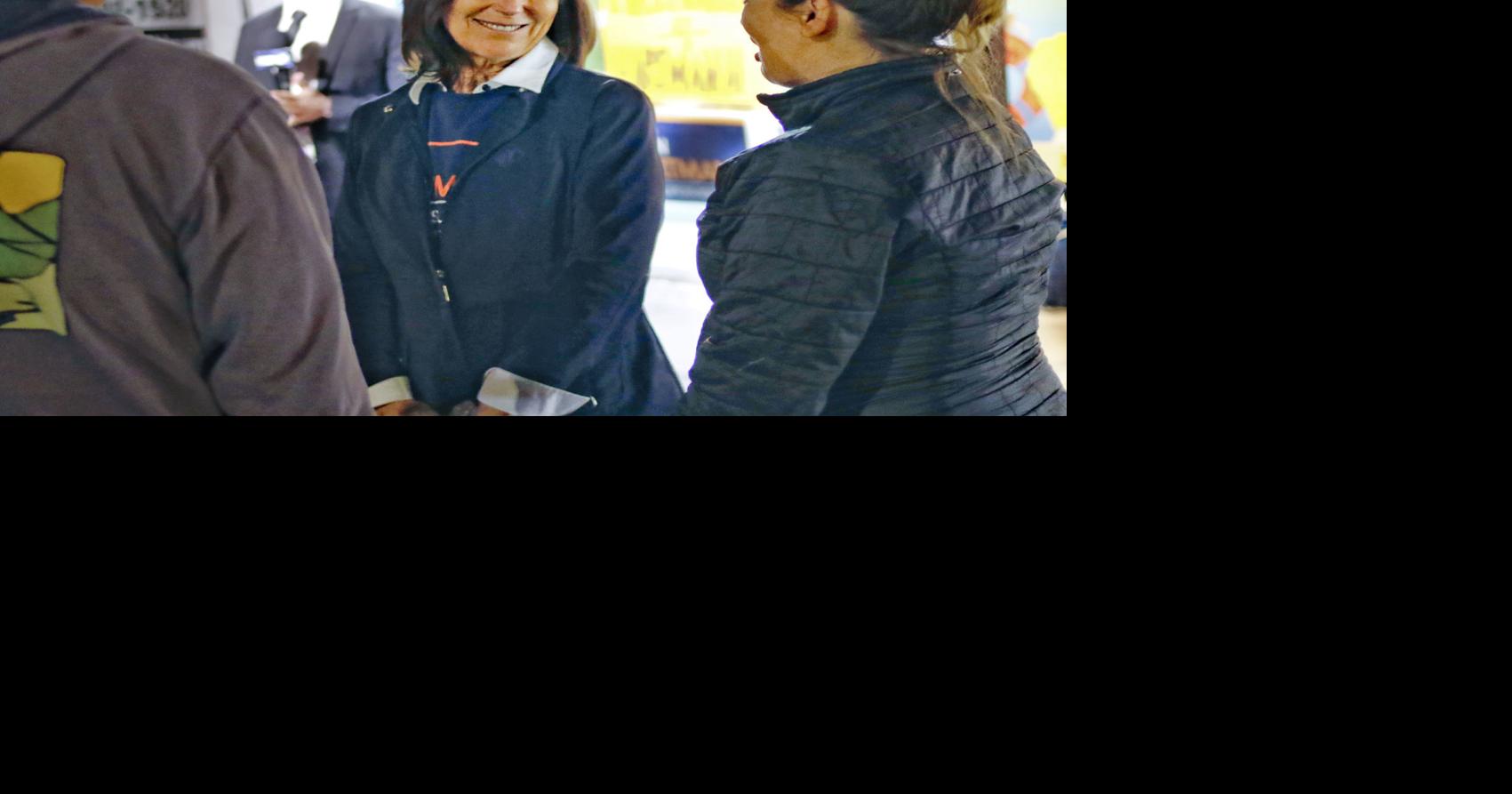 SB County 3rd District Supervisor Joan Hartmann holding Solvang office