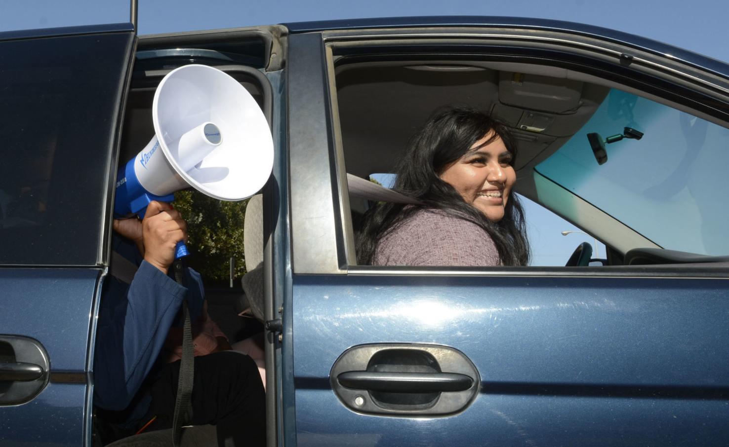 Hancock transfer graduates given drivethrough honors Education