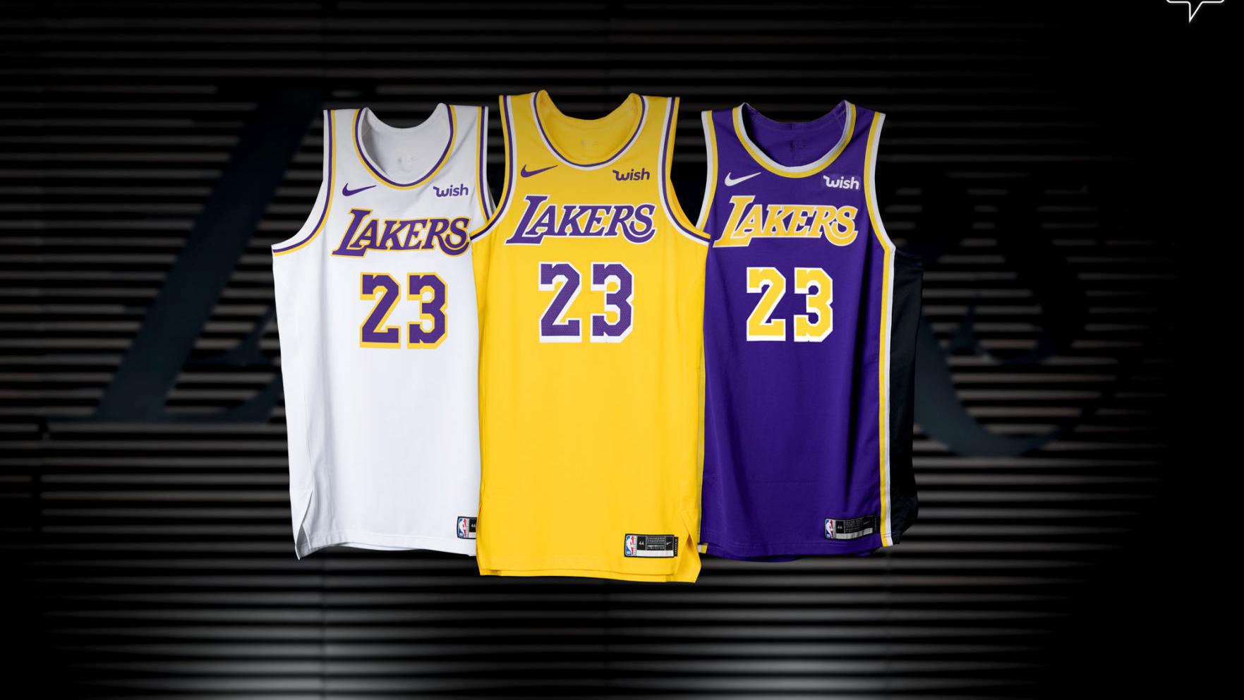 Los Angeles Lakers unveil new jersey design