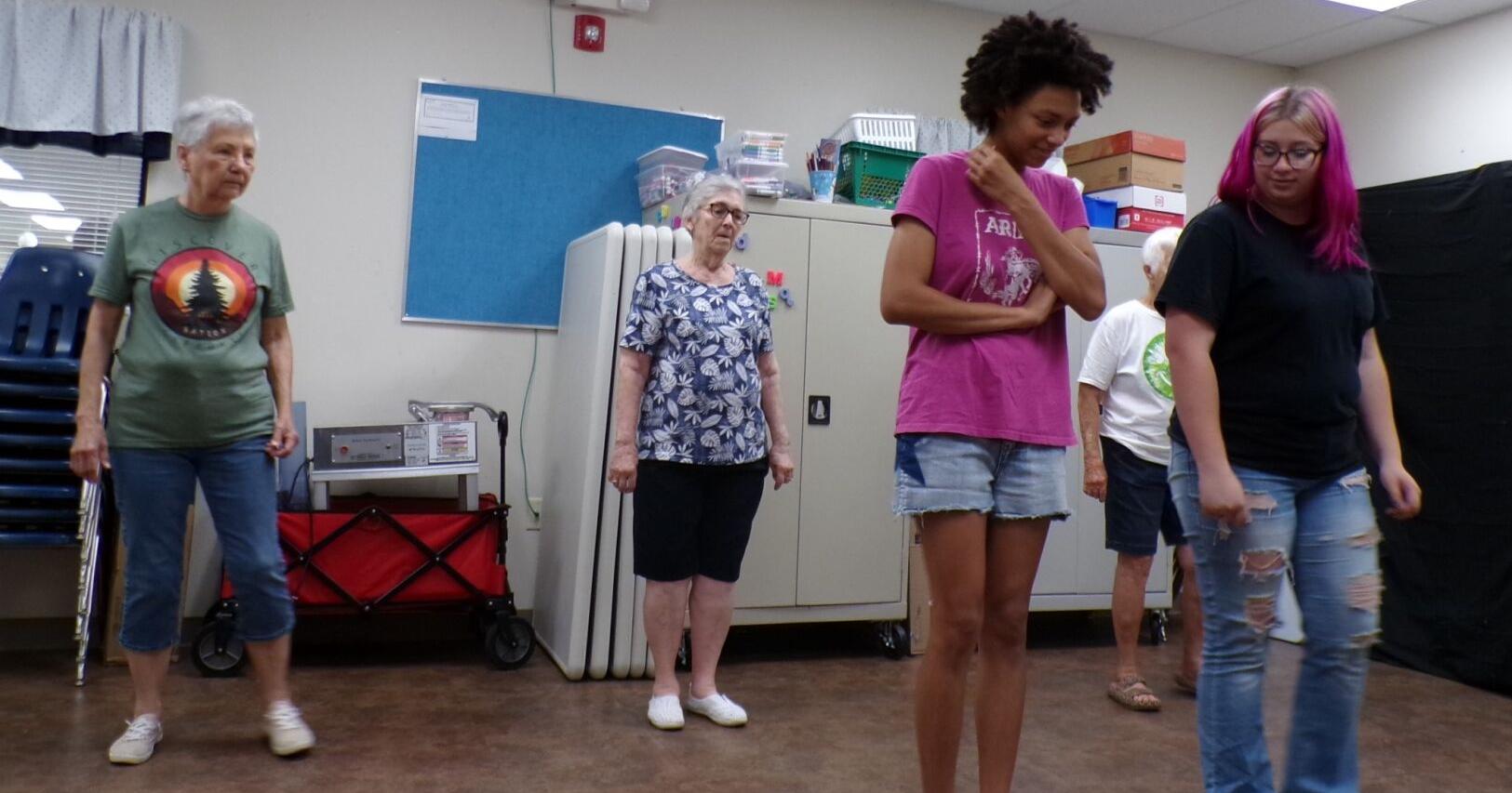 GETTING IN LINE: Participants in Hulbert library class learn to boot-scoot and more - Vimarsana News