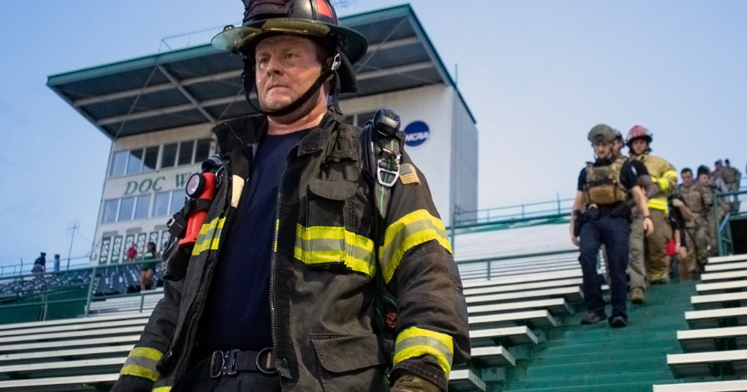 'NEVER FORGET': Firefighters, community members pay tribute to 9/11 victims 25 years later