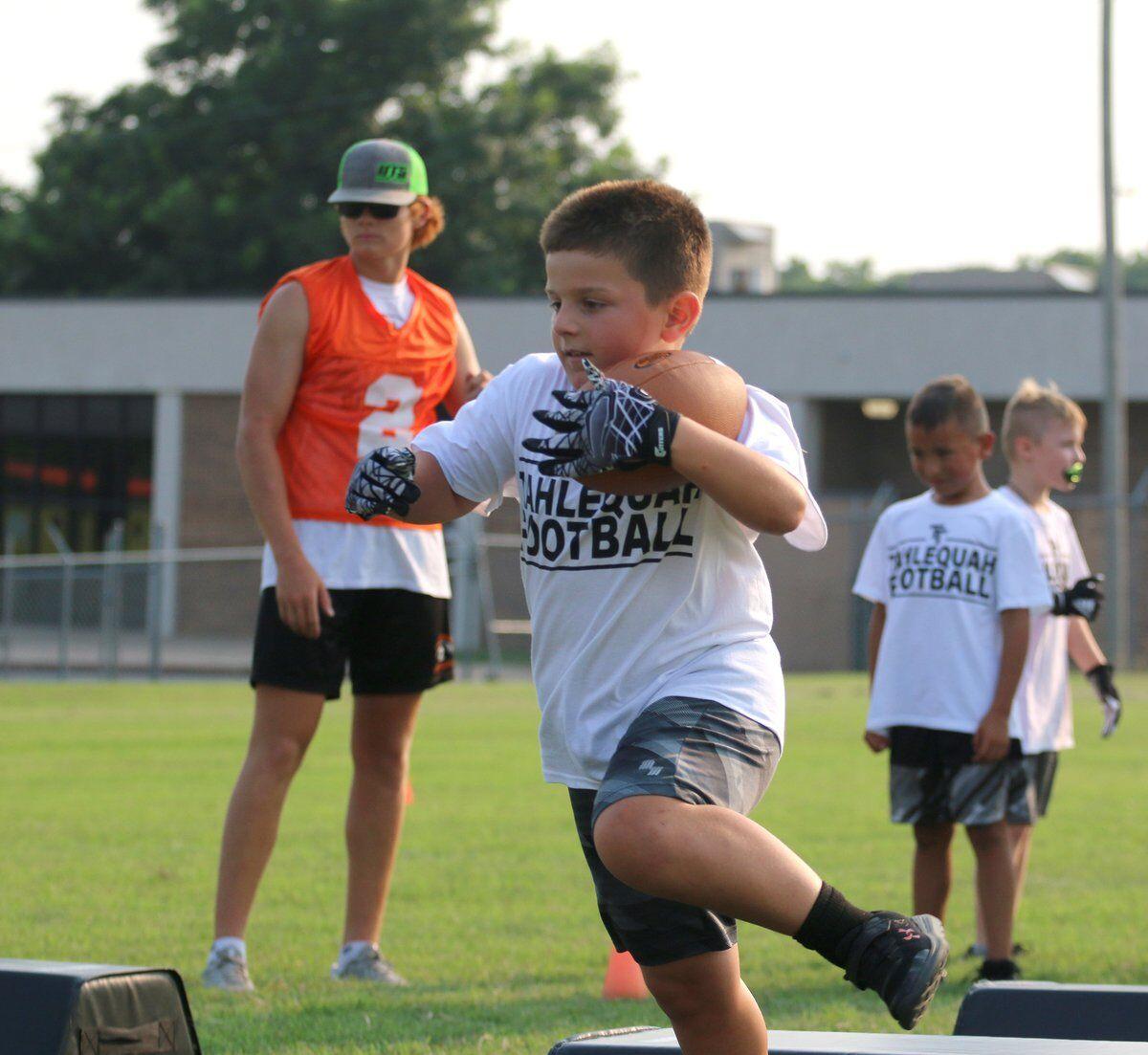 MORE SUCCESS Tahlequah Youth Football Camp has huge turnout Sports