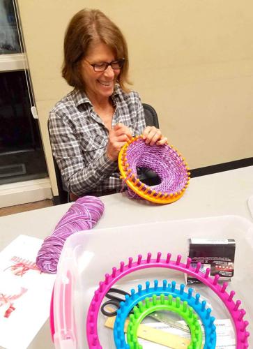 Knitting projects 'loom' at public library