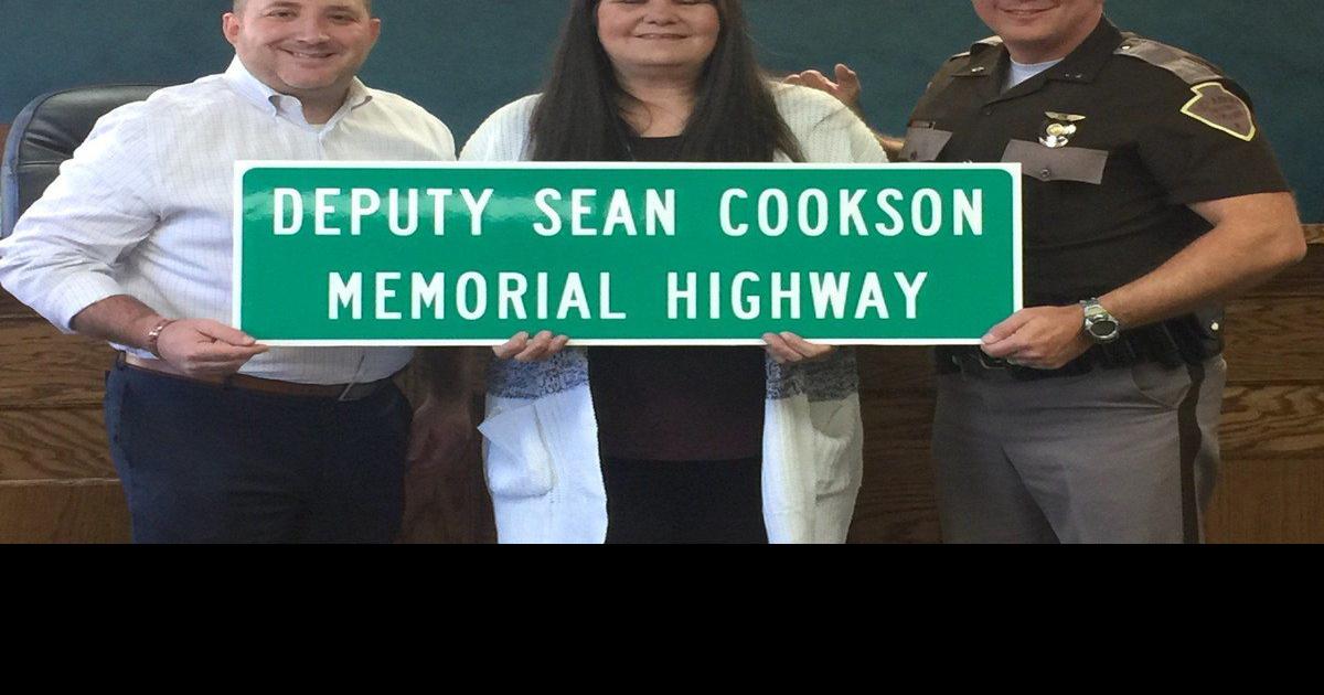 Deputy Sean Cookson memorialized with highway dedication News