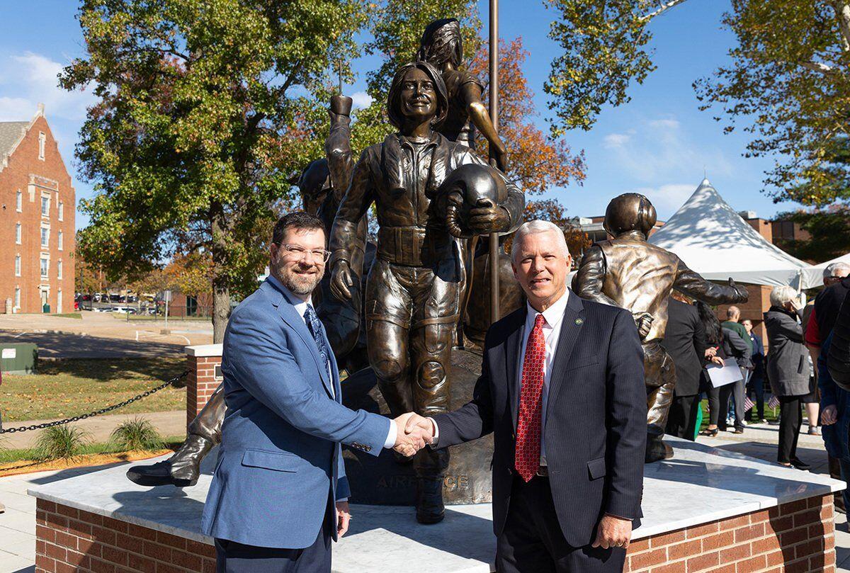 NSU unveils larger-than-life veterans monument, marks Veterans Day