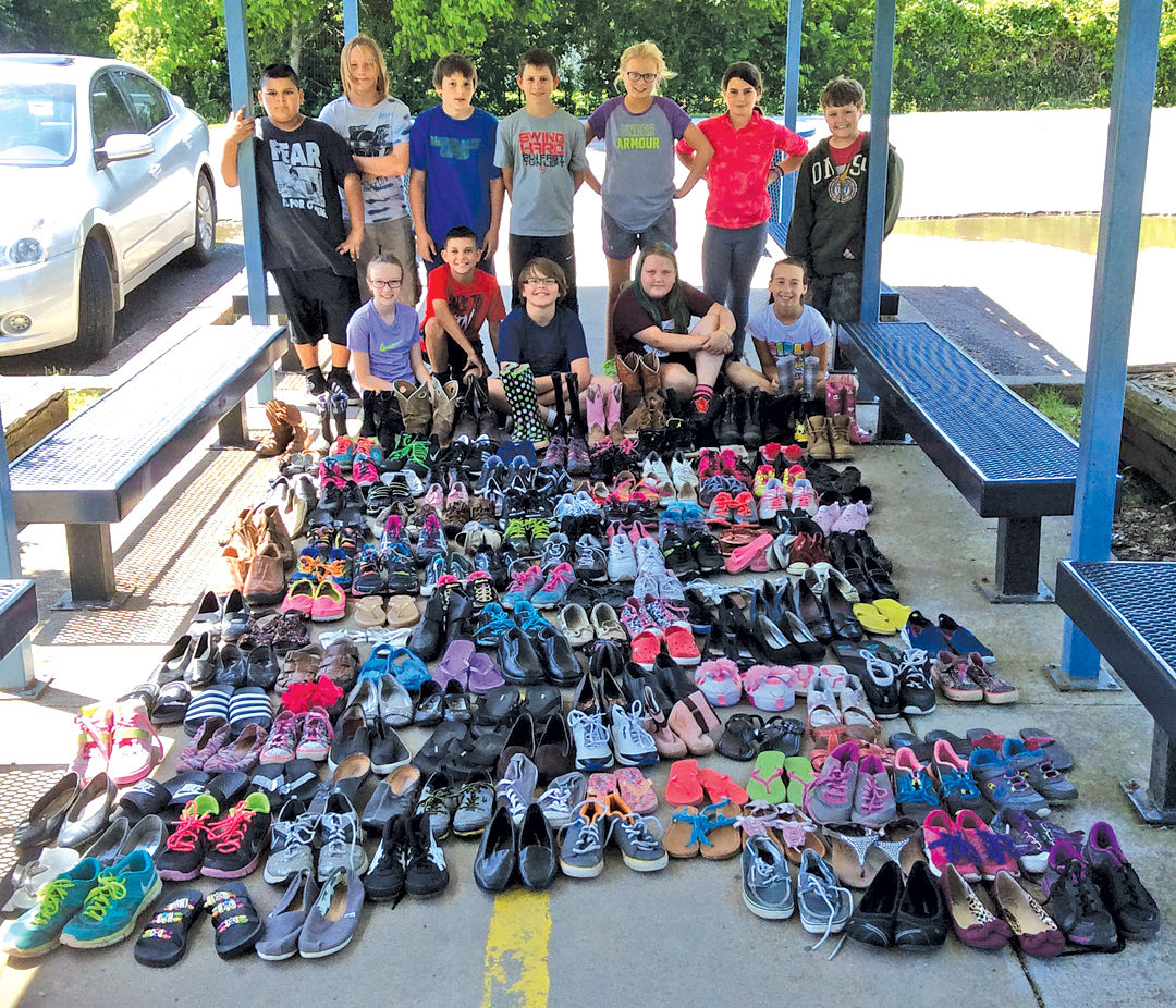 Roxbury's Jefferson School Early Act Collects Shoes for