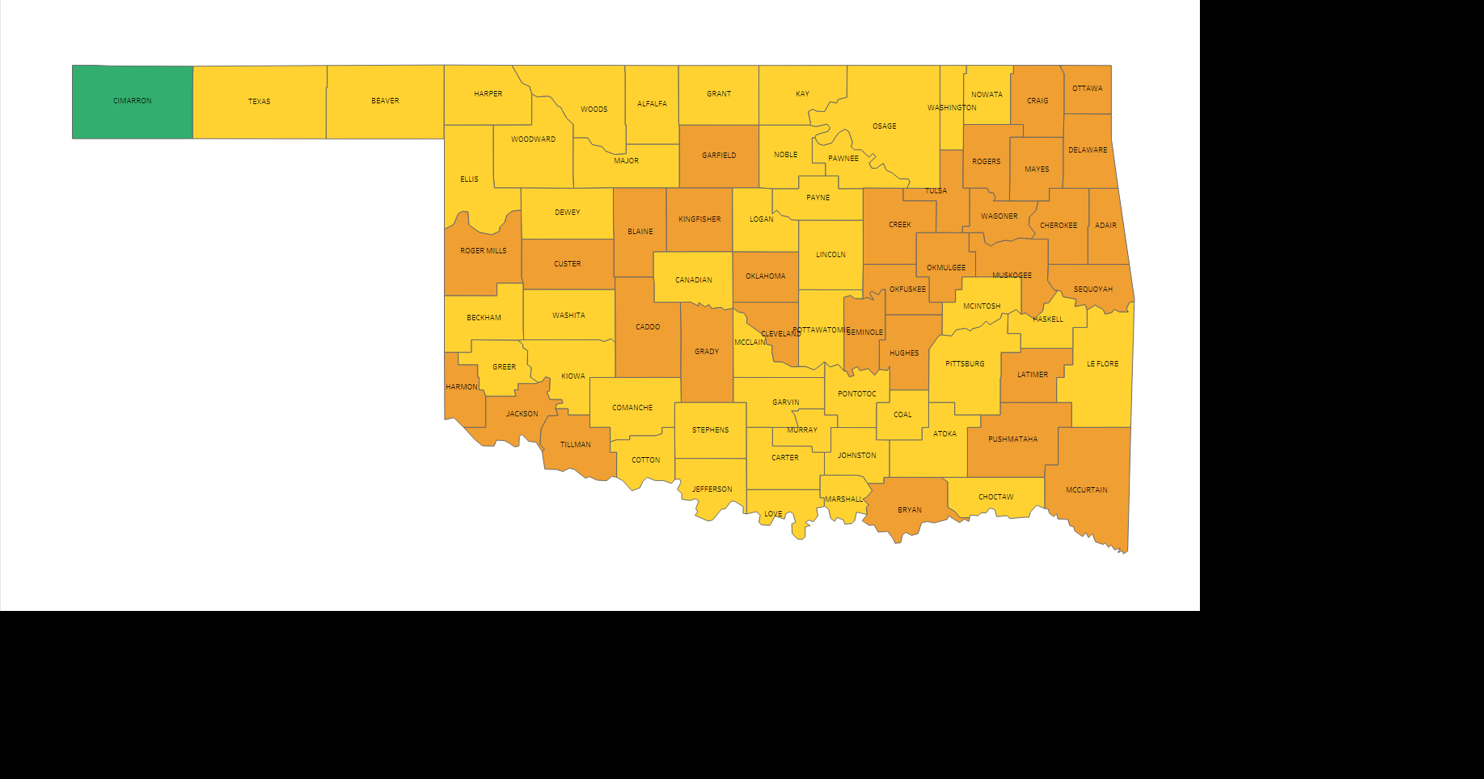 Cherokee County reports 301 COVID19 cases, moves to 'orange' risk zone
