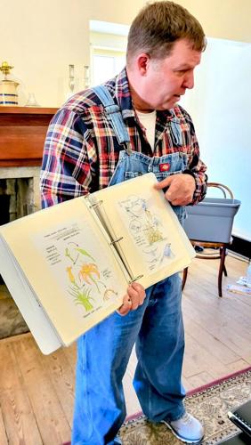 Guests learn nature journaling at Hunter's Home