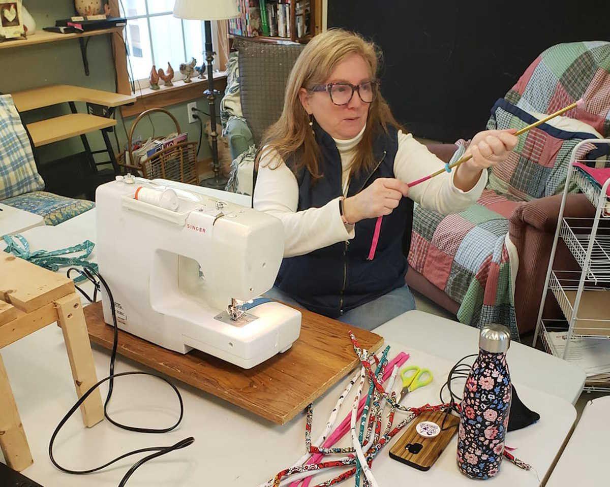 Volunteers Making Cloth Masks To Help Health Care Providers
