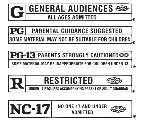 getTV - The movie ratings system began 51 years ago today — Nov 1, 1968.  The first ratings were: G — General Audiences M — Mature (became PG) R —  Restricted X —