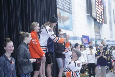 23 - Gracie Olsen and Brad Jones high five.JPG