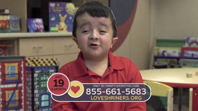 shriners hospital kids children alex little tctimes spokesperson viewers television come many know