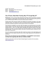 City to flush water mains May 19-24