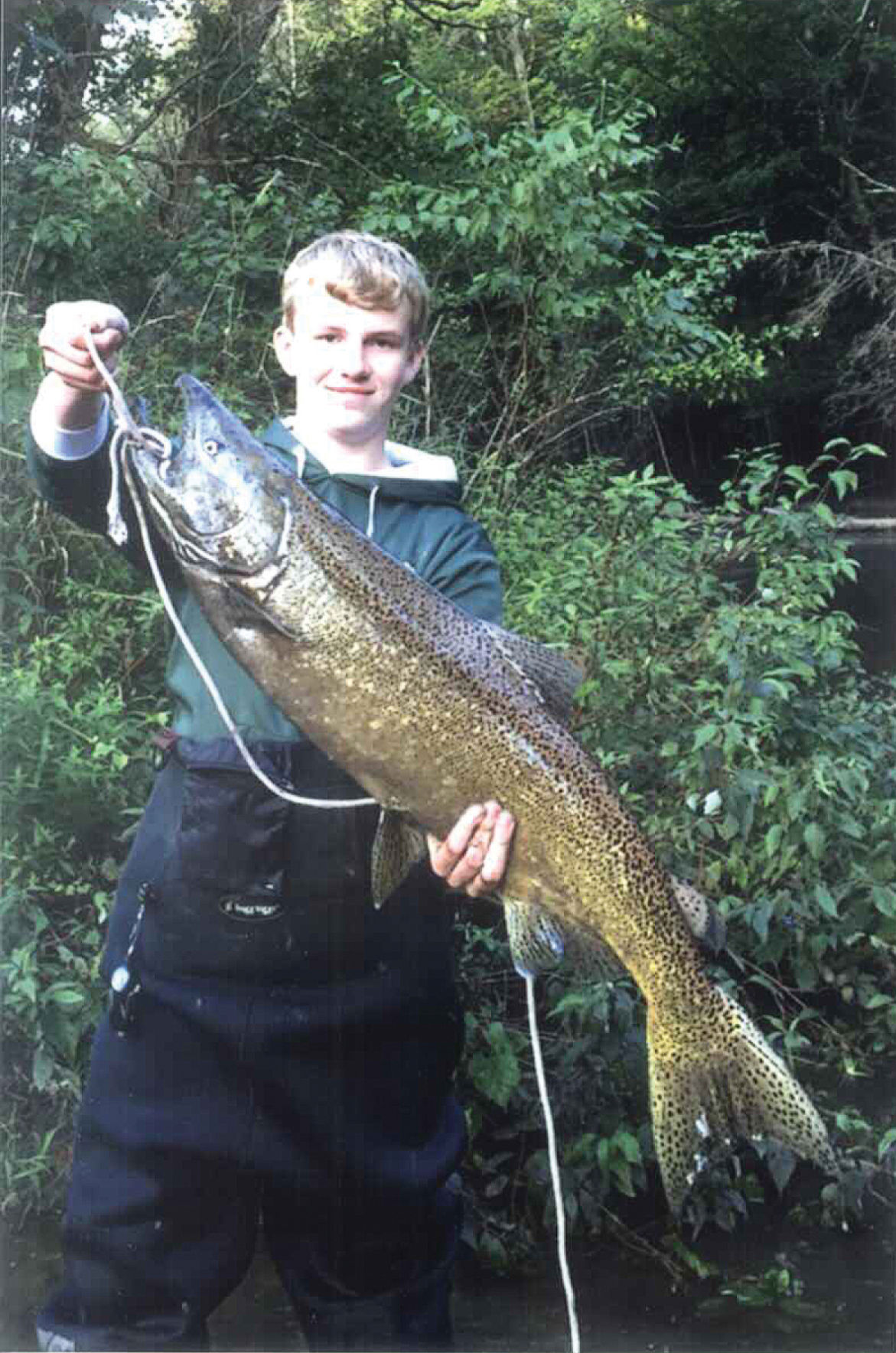 Trevor Wolford of Linden recently caught this 39 inch salmon while