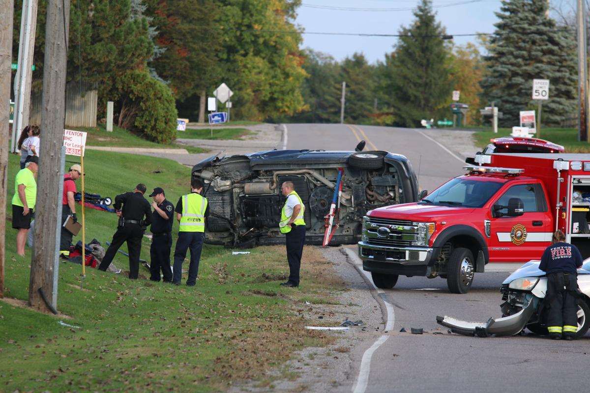 Twocar crash at Wiggins and North Long Lake Road in Fenton Township