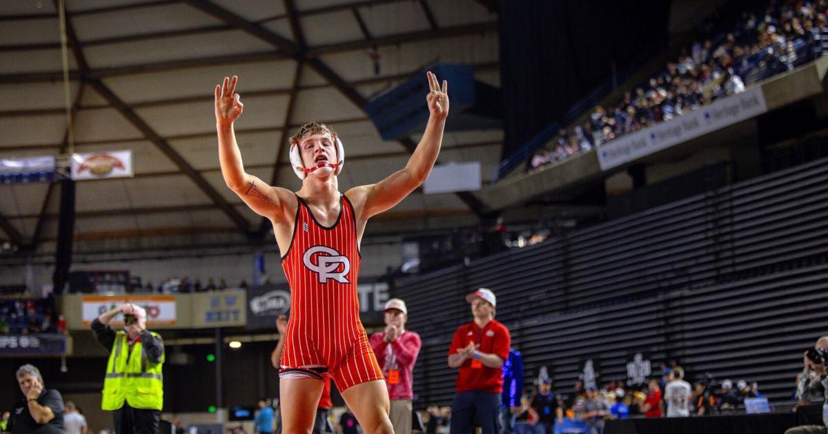 Cato Rickel Castle Rock wrestler secures 3rd straight state title