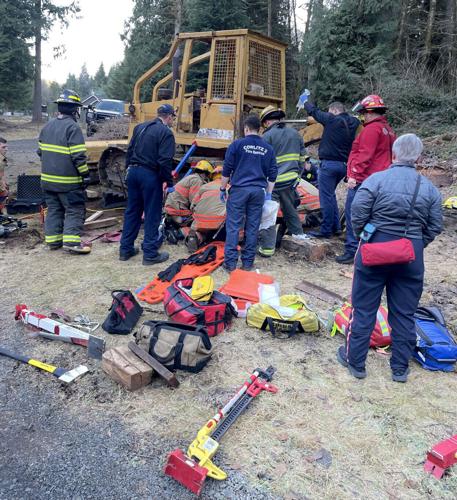 Dozer Rescuing Elderly man saved from underneath bulldozer in Longview
